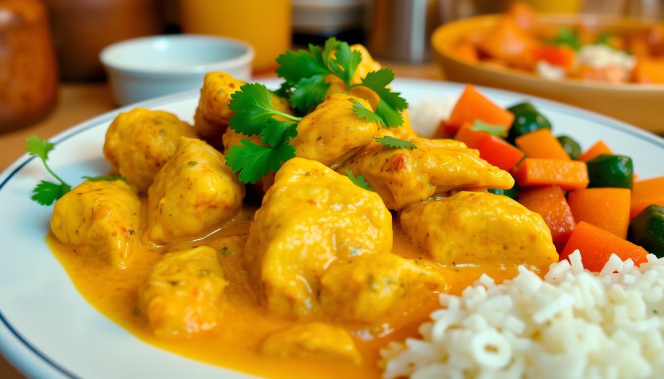 poulet curry coco