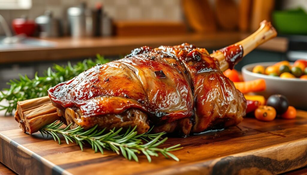 Souris d'agneau au four préparée Souris d'agneau au four préparée