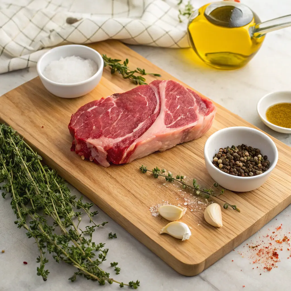 Préparation côte de bœuf assaisonnement Cuisson Côte de Bœuf