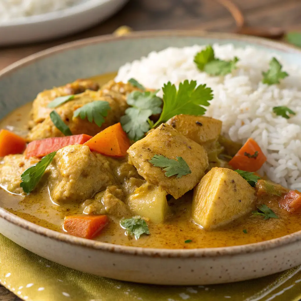 Curry indien traditionnel poulet au curry