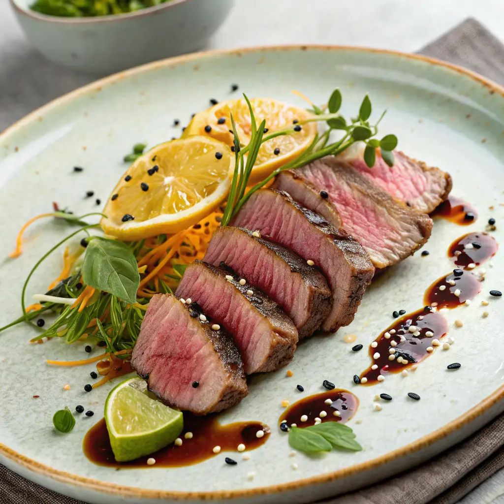 Tataki de boeuf tradition japonaise tataki de boeuf